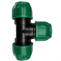 Raccords de compression pour tuyaux en PEHD de 32 mm (1 pouce), raccords en T pour l'alimentation en eau, pour l'irrigation goutte à goutte agricole, fabricant