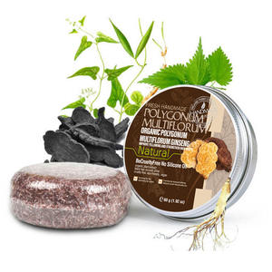 Shampooing en barre à l'odeur de fleurs Polygonum Multiflorum Cadeau Naturel Cheveux secs et abîmés Essence de plantes Huile Favoriser la croissance des cheveux Savon shampooing - Product Image 1