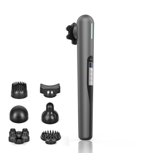 Masajeador Corporal Manual Eléctrico con Vibración para Uso Doméstico, Martillo de Masaje con Cabezales Intercambiables para Cabeza y Cuello, Diseño de Plástico - Product Image 1