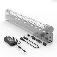 Lampe LED 3D intelligente pour laveuse murale DMX RGBW, barre de lampe à projection de flamme, contrôle de l'eau, éclairage de décoration de fond de salon