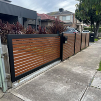 Panneaux de clôture en treillis composite aluminium facile à installer pour l'Australie, résistants à la rouille, écologiques, thermolaqués, pour jardin et sécurité.