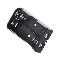 Support de piles AAA AA en nylon noir 6T, compatible CE&ROHS, empreinte de montage sur circuit imprimé, équivalent standard industriel 1:1, JIATEL