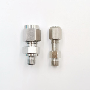 อะแดปเตอร์มิเตอร์วัดการไหลสแตนเลส M8x1 M10x1 ข้อต่อเกลียวนอกแบบอัดแรงดัน ข้อต่อวงแหวนคู่ ขนาด 6.35 มม. - Product Image 2