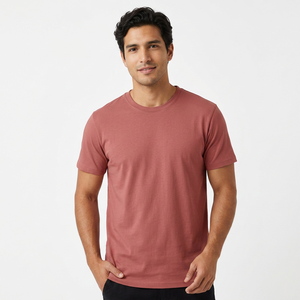 Camiseta de Hombre de Alta Calidad, Serigrafiada, 100% Algodón Orgánico, Premium, Transpirable, Talla Grande, Estilo Casual Elegante, Manga Corta - Product Image 1