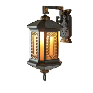 European Style Antique Aluminium Led Outdoor Wall Lamp Vintage Classical Wall Led Light Outdoor For Garden