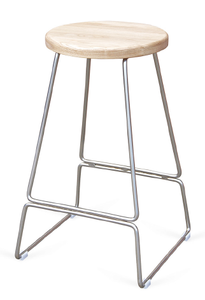 <span class=keywords><strong>Tabouret</strong></span> <span class=keywords><strong>de</strong></span> <span class=keywords><strong>bar</strong></span> en métal à pieds en forme d'épingles, design moderne pour salle à manger, hôtel ou café chaleureux - Product Image 5