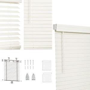 Persianas Modernas de Imitación Madera Inalámbricas para el Hogar, Seguras para Niños, Blancas, de PVC de 50 mm, Tipo Veneciana - Product Image 4