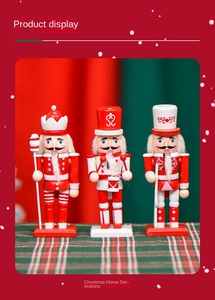 Vente en gros de soldats <span class=keywords><strong>casse</strong></span>-noisettes de 15 centimètres, ensemble de cadeaux, décoration de Noël festive, ornements de chambre, objets de collection - Product Image 3