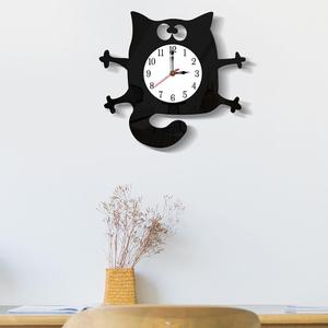 Design moderno orologio da parete a singolo volto cartone animato stile Art Deco a batteria per ufficio e camera da letto a scopo decorativo - Product Image 3