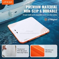 Plateforme flottante gonflable JTRDA pour piscine, quai flottant portable, île de fête, radeau pour piscine, mer, océan, lac