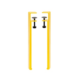 Muebles de bricolaje de horquilla de Metal para las patas de la mesa perfecta para mesa de café mesa de comedor diseñador escritorio mesita de noche negro de dos-rod - Product Image 3