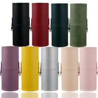 Boîte de rangement pour pinceaux de maquillage en PU, colorée, organiseur de pinceaux de maquillage, étui de rangement pour pinceaux de maquillage