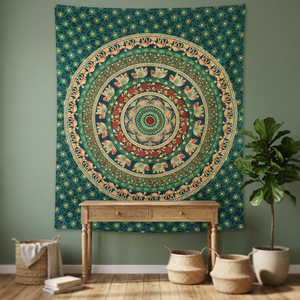 Tapiz de Mandala abstracto de elefante indio nuevo grande para colgar en la pared - Product Image 3