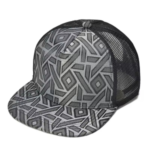 Nouvelles casquettes de golf imprimées unisexe 5 panneaux Hip Hop Pop broderie personnalisée Snapback en maille pour l'extérieur sportives haute qualité vente en gros - Product Image 2