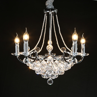 Wohnzimmer Kristall Champagner Gold Europäische Kerzen lampe hochwertige K9 Kristall lampe
