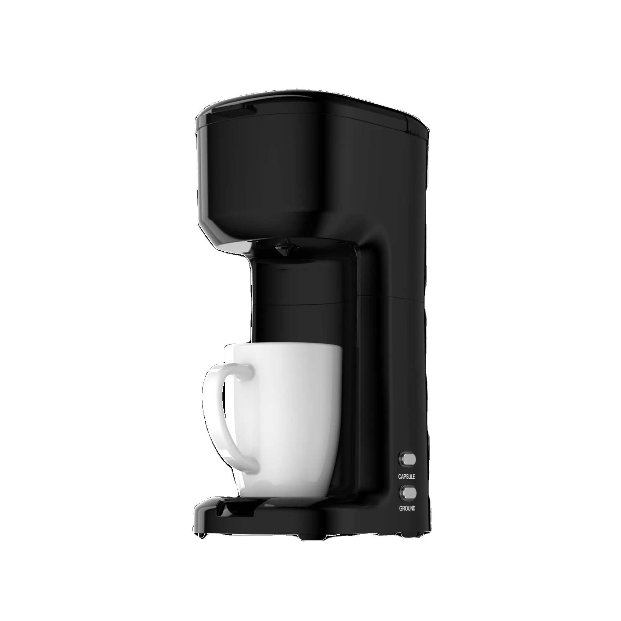 Mesin kopi kapsul rumah 1200W, pembuat kopi Mini 6 hingga 14 oz Single Serve K Cup Pod pembuat kopi