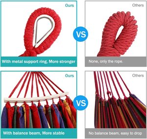 Woqi – hamac simple ou Double de qualité supérieure avec sac de transport et sangles d'arbre, hamac de Camping Portable - Product Image 4