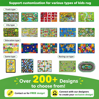 Alfombra de Juego de Goma Personalizada para Niños, Uso en Interiores y Exteriores, Alfombra de Juego Resistente con Diseño de Carretera y Autos, Alfombra Infantil para Juegos de Derrapes, Material de Poliéster