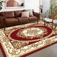 Tapis de sol vintage, tapis de style turc fabriqué à la machine, tapis persans modernes 3D, grand tapis pour salon