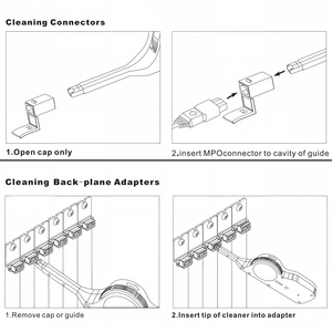 KEXINT Lápiz Limpiador de Fibra Óptica MPO MTP, Más de 800 Ciclos para 8/12/24 Fibras, Limpiador de Alta Precisión con un Solo Clic para Centros de Datos de IA, Naranja - Product Image 6
