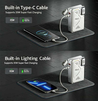 Productos de Moda, Estación de Carga Inteligente 3 en 1 con Entrada USB, Función de Cargador Inalámbrico de Pared, Tipo de Batería Inteligente