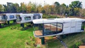 Casa Capsula Prefabbricata, Kit per Piccole Cabine Moderne, Casa Mobile Prefabbricata Tipo Pod, Casa Capsula H40 - Product Image 2