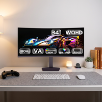 Moniteur incurvé pour simulateur de course 34 pouces 180 Hz, écran de jeu ultra-large, taux de rafraîchissement élevé pour configuration PC