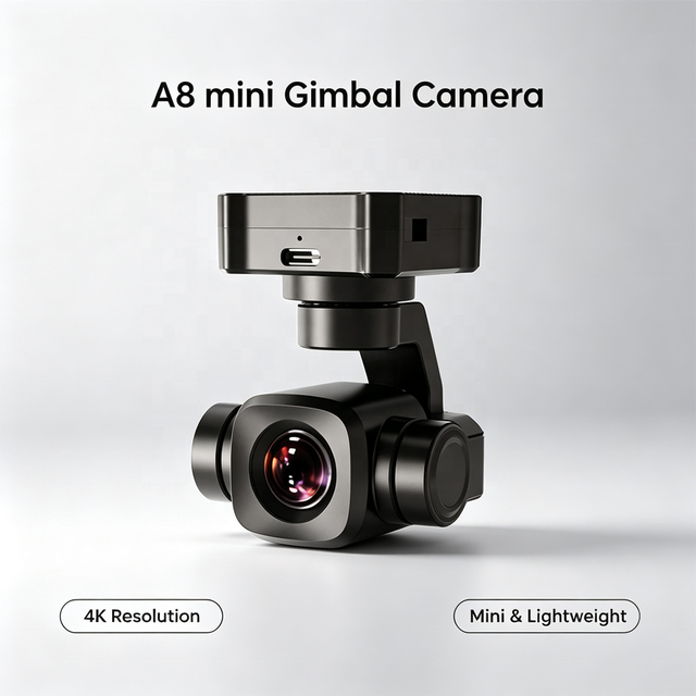 SIYI A8 Mini Gimbal Camera 4K 8MP with Sensor HD 6X Digital Zoom Remote Control 95g Lightweight PTZ Camera for RC Car Boat Drone