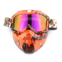 Masque facial en TPU pour paintball, lunettes de motocross, lunettes de moto pour la course à moto