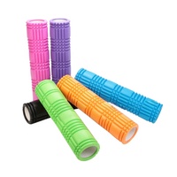Rouleau en mousse haute densité, grille souple en EVA, rouleau en mousse creux pour le fitness, le yoga, le massage musculaire, pour l'exercice