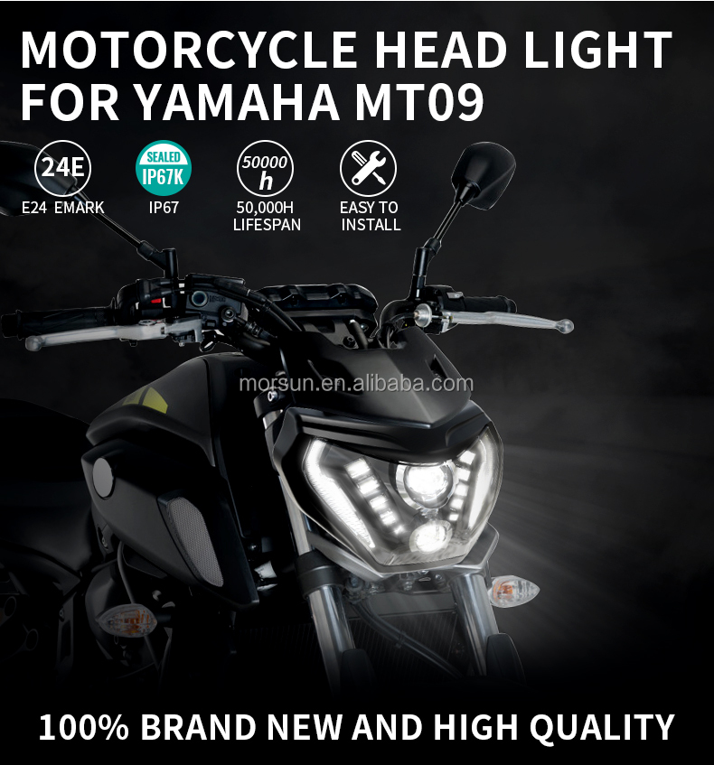 Yamaha MT09 FZ09 LED Headlamp - Bright, Efficient Light