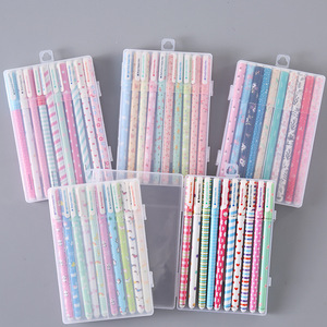 Stylos gel multicolores très bon marché 0,38 mm, mignons, pour étudiants, dessin animé, 10 pièces/ensemble, papeterie <span class=keywords><strong>kawaii</strong></span>, fournitures scolaires - Product Image 3