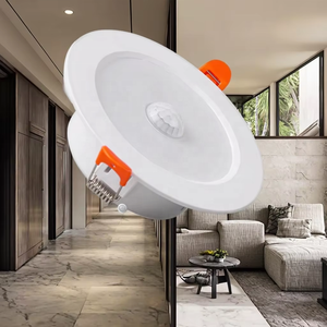 Downlight à LED avec capteur infrarouge radar à micro-ondes pour les escaliers et les couloirs d'hôtel Entrée Lumière d'extinction Passages - Product Image 1