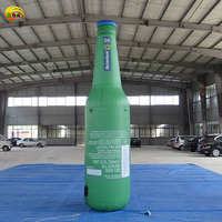 Publicité personnalisée énorme bouteille de champagne gonflable modèle de bouteille de bière gonflable