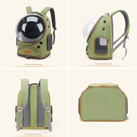 Sac de transport panoramique pour chat, détachable, en maille respirante, ajustable, en polyester, pour petits chiens, avec logo personnalisé OEM