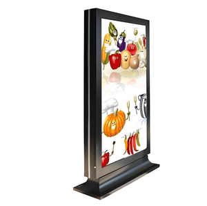 חוצות חוצות חוצות, או <span class=keywords><strong>Lightbox</strong></span> עם מסגרת אלומיניום עמיד למים בעיצוב עמיד למים ברחוב ובסיס מבודד - Product Image 1