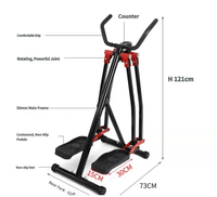 Máquina de Ejercicio Plegable SR Air Walker Glider de Acero, Equipo de Entrenamiento Cardiovascular de Bajo Impacto para Interiores, con Manillar, para Gimnasio en Casa