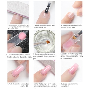 เจลกาวต่อเล็บ KLANA Glitter Rubble Builder Gel 30 กรัม สีใสผสมกลิตเตอร์ 24 สี ไม่มีฟองอากาศ ติดทนนาน เจลอเนกประสงค์ ชุดต่อเล็บสำหรับร้านเสริมสวย - Product Image 6