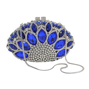 Bolso de Noche Formal de Lujo para Mujer con Pedrería, Cartera de Mano Brillante con Cristales en Forma de Corona, Bolso Deslumbrante para Cóctel o Cena - Product Image 3
