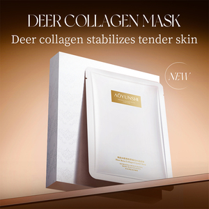 Masque en feuille de collagène OEM, produits de soin de la peau personnalisés, masque hydratant réparateur pour le visage, masque éclaircissant anti-rides - Product Image 2