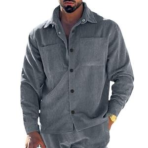 ตงเฟย ครอส บอร์เดอร์เสื้อแจ็คเก็ตผ้าลูกฟูกผู้ชายทรงสลิมฟิตหลายกระเป๋าชุดทำงานลำลองระบายอากาศได้ดีขนาดยุโรป - Product Image 5