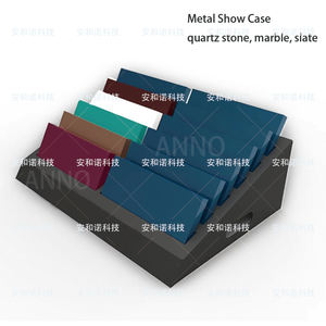 Présentoir personnalisable de comptoir de carreaux de marbre de pavage en pierre naturelle artificielle de mosaïque nouveau design pour l'usage de salle <span class=keywords><strong>d</strong></span>'exposition - Product Image 6