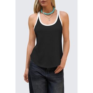 Custom <b>Women's</b> Racerback <b>Tank</b> <b>Top</b> Sleeveless Athletic Shirt Crew Neck Loose Fit Breathable Workout Wear - Product Image 2