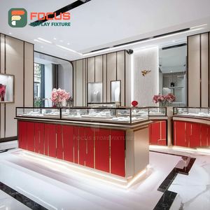 High Visibility Jewelry Shop Display Polished Surface Boutique Space Jewelry Cabinet - Product Image 1