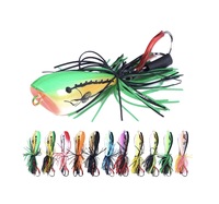Vente en gros : Leurres souples artificiels imprimés Echo FI163, 9 cm, 9,5 g, en plastique ABS, pour pêche en surface (poisson-serpent, grenouille), flottants, pour rivière, lac, ruisseau