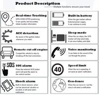 Accesorios para Vehículos, Electrónica y Herramientas, Electrónica para Automóviles, Rastreador GPS, Mini Rastreador GPS Portátil, Localizador GPRS 2G en Tiempo Real