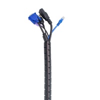 10 m/unids diámetro 40/16/22/28/32/40mm de Cable de plástico de protección de la espiral del tubo de Cable tubo de protección