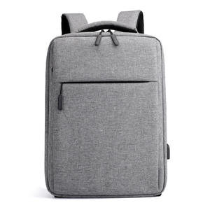 Sac à dos pour ordinateur portable pour hommes, élégant et décontracté, avec fonction USB, doublure en polyester ; impression de logo personnalisable - Product Image 2