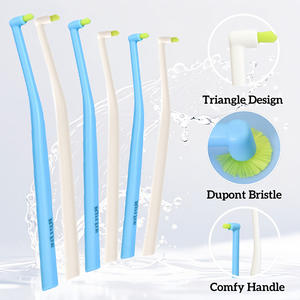 Vente en gros d'usine 6 pièces Brosse à dents orthodontique en plastique souple à petite tête Nettoyage en profondeur des appareils dentaires Brosse <span class=keywords><strong>interdentaire</strong></span> pour usage domestique - Product Image 4