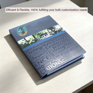 Recycled Presentation <strong>Pockets</strong> <strong>Folder</strong> Printing Black Shiny Logo Custom A4 Size Paper File <strong>Folders</strong> - Product Image 5
